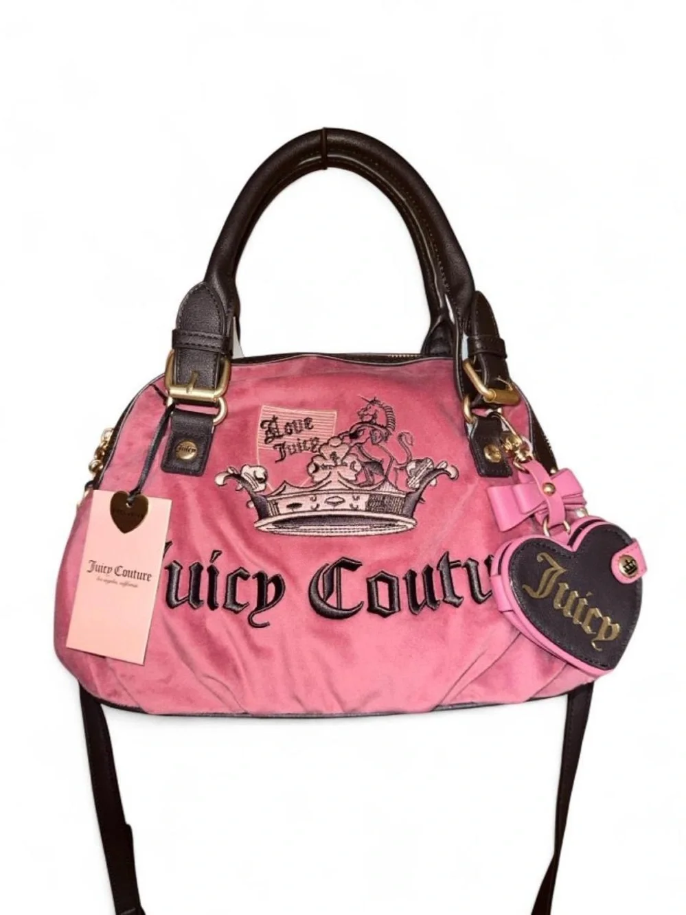 Juicy Couture “Juicy Crown Satchel”, chateau rose